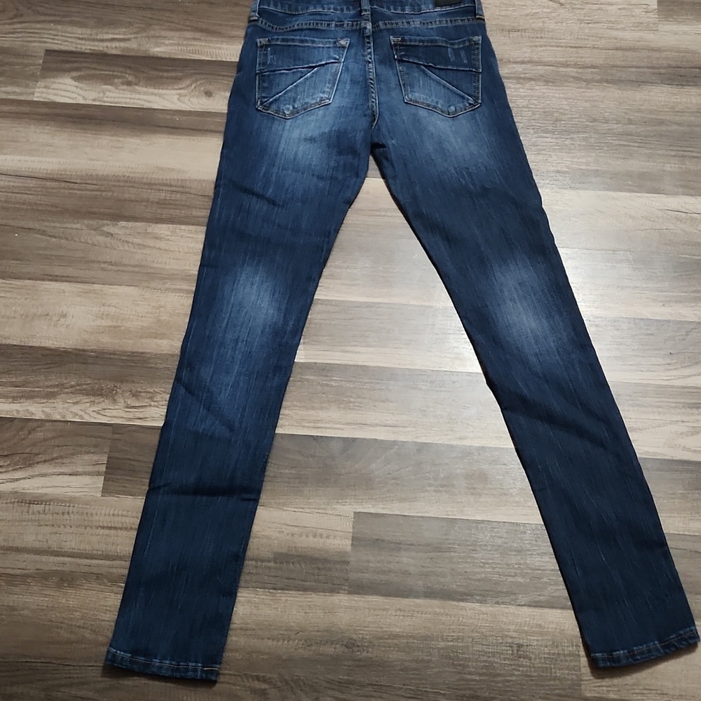Dear John Stylish Blue Skinny Jeans Size 25 Inseam 30 - Picture 5 of 5